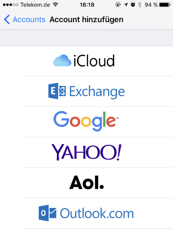 Hotmail mit dem iPhone synchronisieren