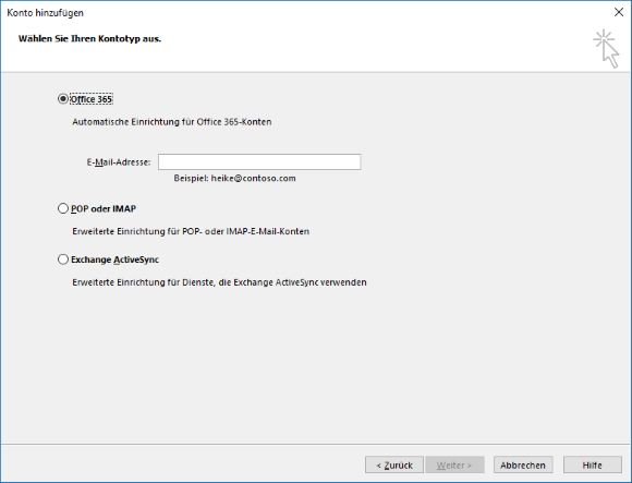 iCloud Mail in Outlook 2016