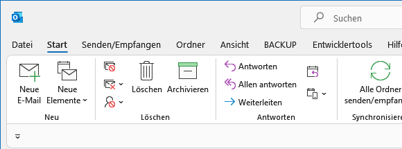 Outlook 2021 PST-Datei automatisch sichern