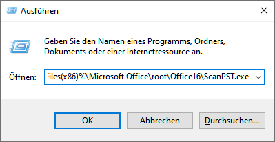 Outlook 2021 oder Outlook 365 PST-Datei reparieren