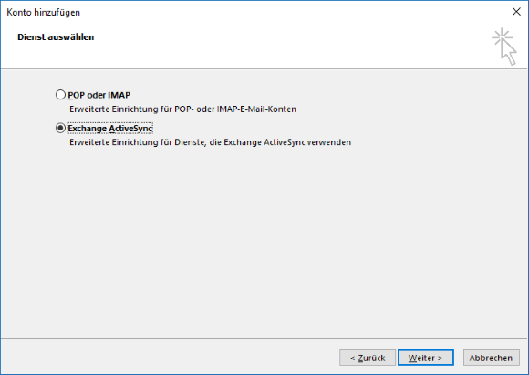 Outlook.com E-Mail-Konto in Outlook hinzufügen