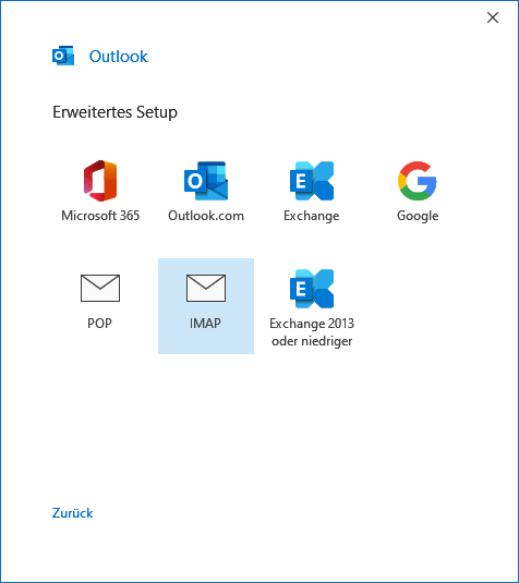 Outlook.com E-Mail-Konto in Outlook 2019 hinzufügen